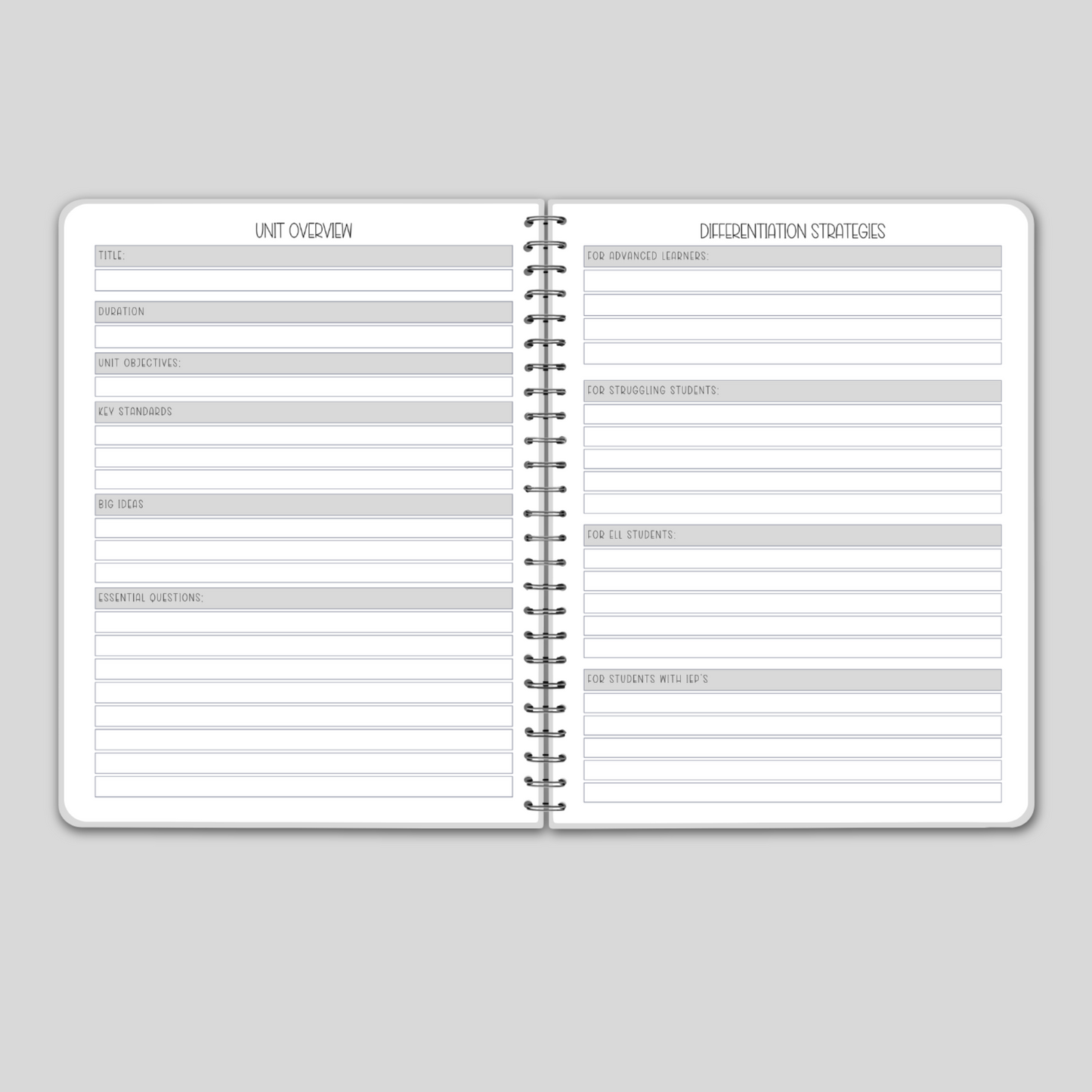 Curriculum Mapping Planner