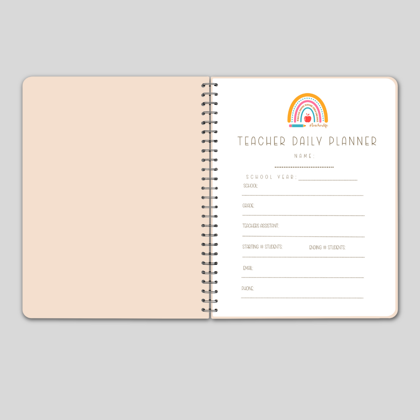 Teacher Daily Planner