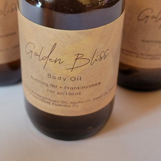 Golden Bliss Body Oil with Frankincense