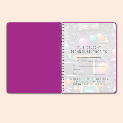 Undated Student Planner