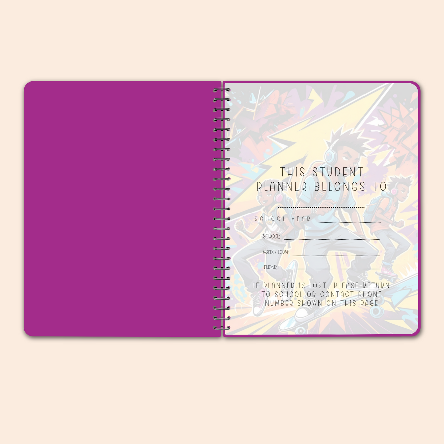 Undated Student Planner