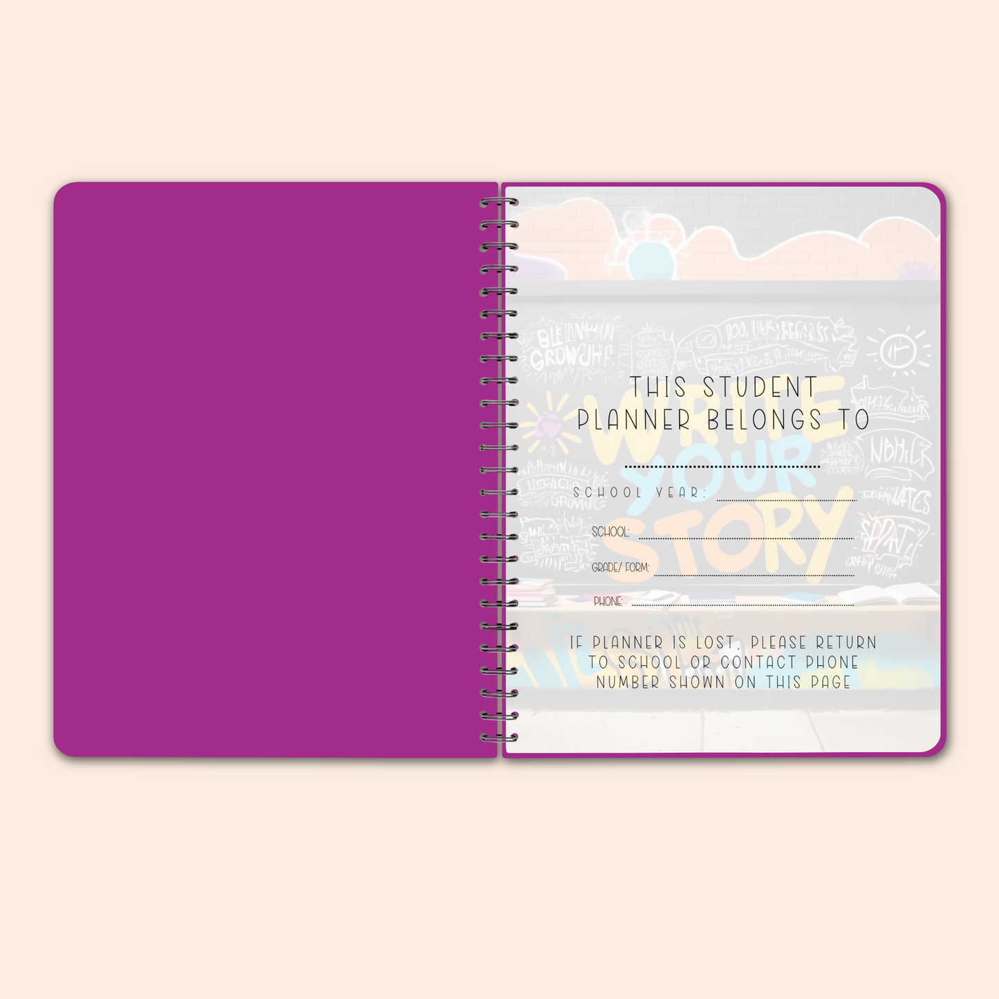 Undated Student Planner