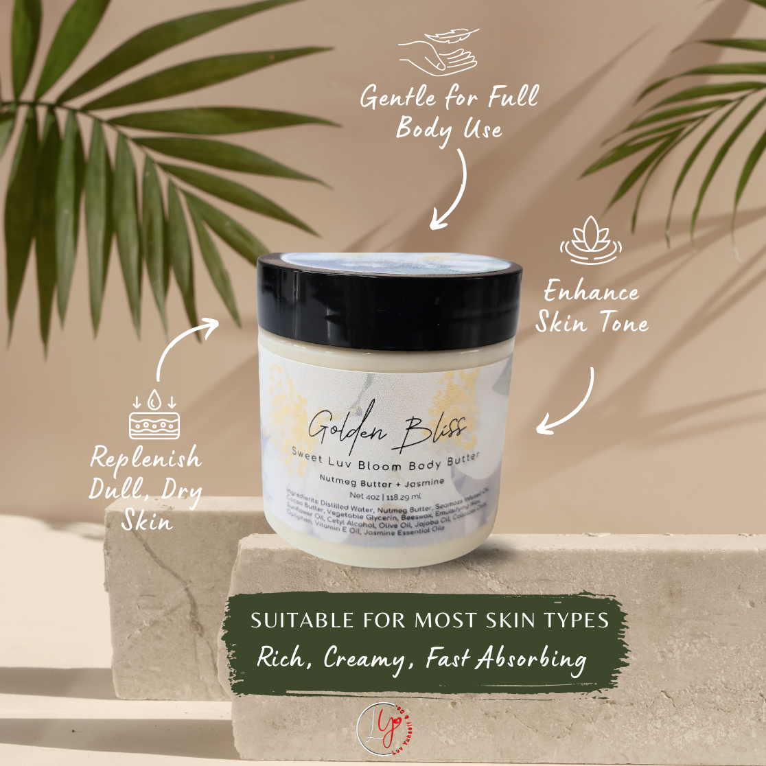 Golden Bliss Sweet Luv Bloom Butter- Jasmine