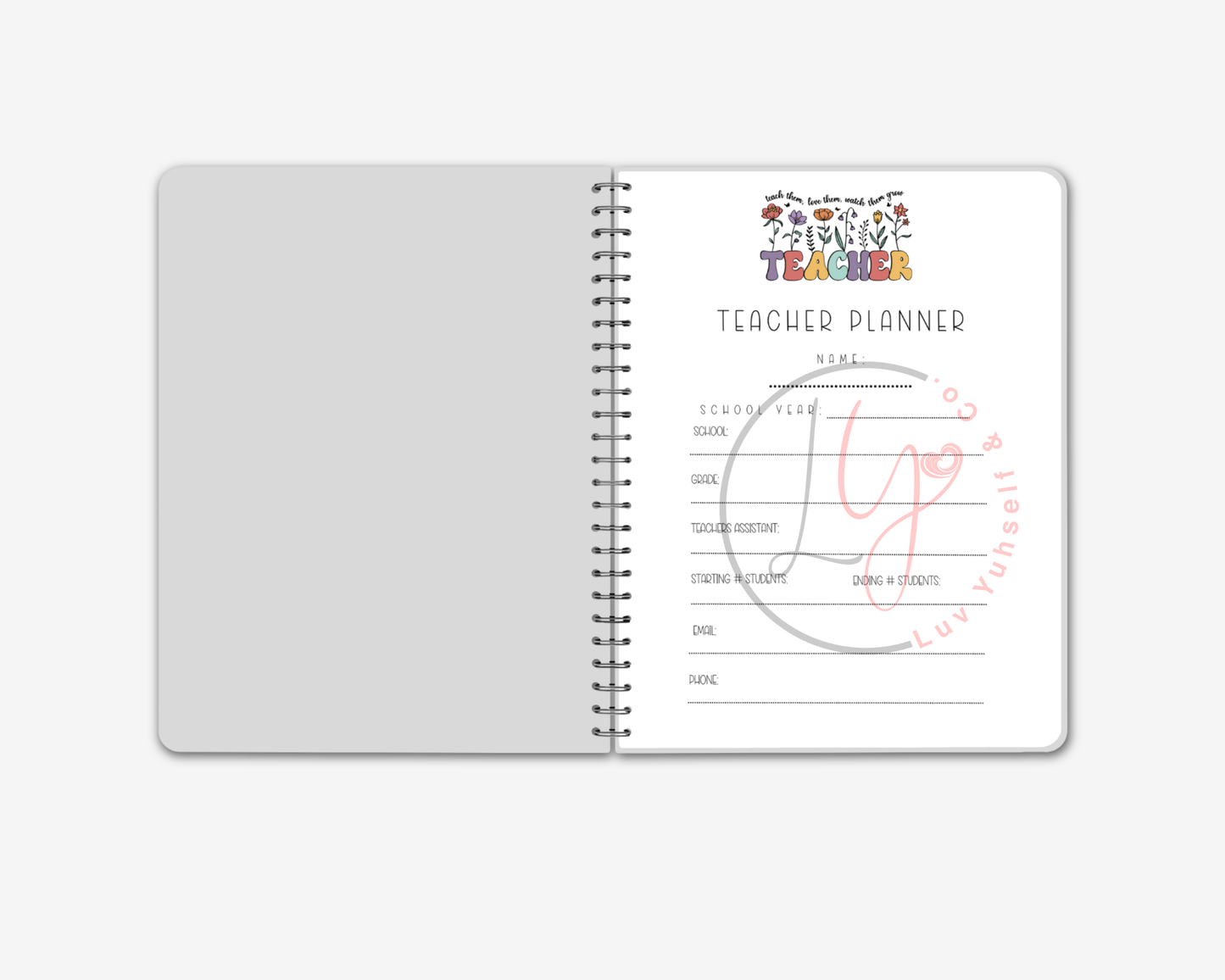 Undated Teacher Planner
