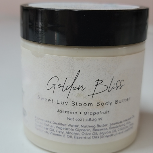 Golden Bliss Sweet Luv Bloom Body Butter- Jasmine & Grapefruit