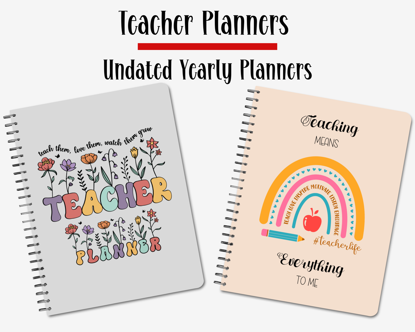 Undated Teacher Planner